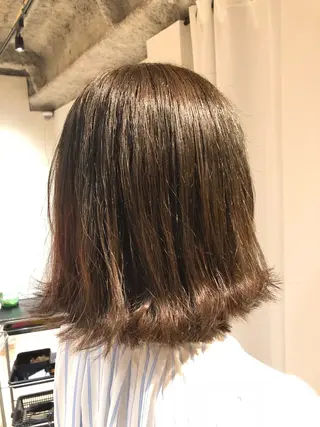 ミディアム カラー ヘアアレンジ レイヤー×ヘッドスパ *保田遥*のヘアスタイル