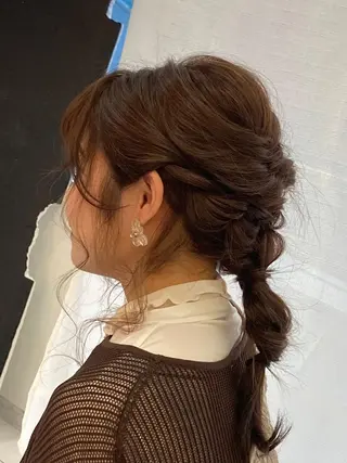 ロング カラー ヘアアレンジ デザインカラー✨ 日高桃佳のヘアスタイル