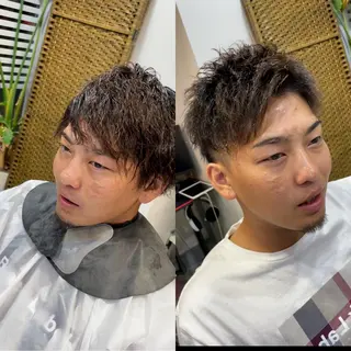 ショート カラー メンズ 堤太志 メンズパーマ特化のヘアスタイル