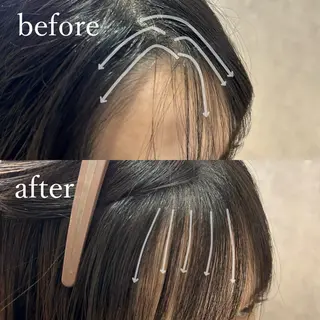 ミディアム パーマ 神谷 凪のヘアスタイル