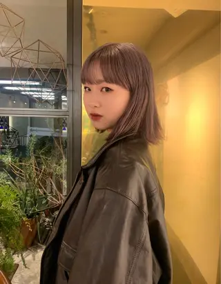 ミディアム カラー スパイラルパーマ 🌐hina⭐️のヘアスタイル