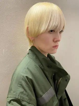 ショート カラー ヘアアレンジ 丸山渉/表参道 レイヤーボブのヘアスタイル