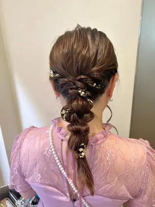 ミディアム ヘアアレンジ 🦋Misaki🦋 メンズパーマ/着付けのヘアスタイル