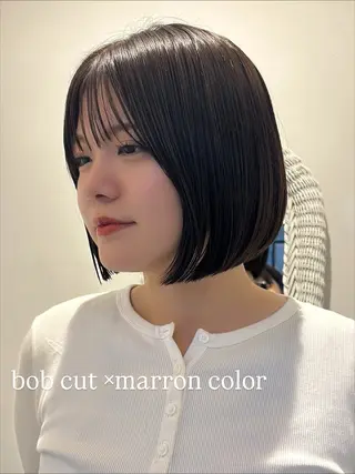 ショート ウシロダ メグミ ／ボブ／透明感カラーのヘアスタイル