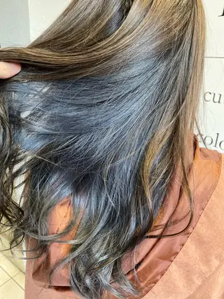 セミロング カラー 【艶髪×韓国風】 毛流れ職人 RYOのヘアスタイル