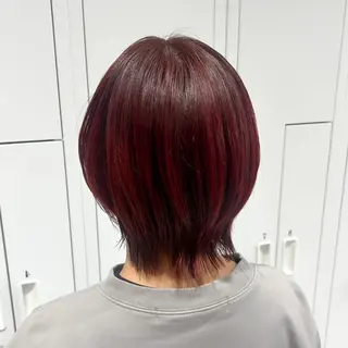 ショート カラー 🤡暖色レイヤー 🤡みさきのヘアスタイル