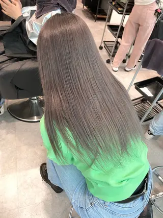 ロング カラー ヘアアレンジ トレンドモテカラー 🩷色落ちまで可愛くのヘアスタイル