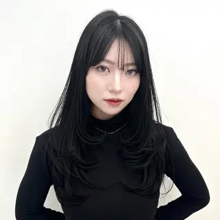 セミロング カラー ヘアアレンジ 大人っぽ中韓レディ ヘア🤍MAOのヘアスタイル