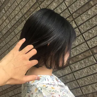 ショート パーマ ブリーチ/バレイヤ ージュ川端裕司のヘアスタイル