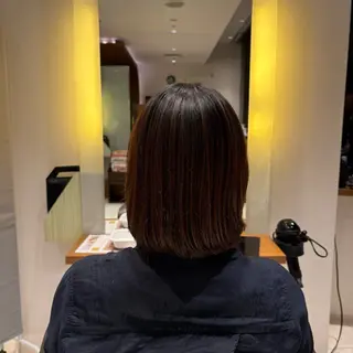 ミディアム 森田 玲央のヘアスタイル