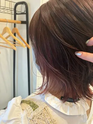 ミディアム カラー 大船/ハイライト Kananiのヘアスタイル