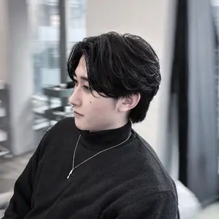 ショート カラー パーマ メンズ 博多メンズヘア特化 ベップハルキのヘアスタイル