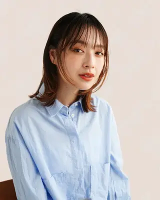 ミディアム 🐬脱白髪染めカラー 清水大世🐬のヘアスタイル