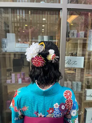ヘアアレンジ Miwa🦋渋谷/ 透明感カラー/セットのヘアスタイル