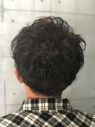 ショート パーマ メンズ 北脇 健治のヘアスタイル