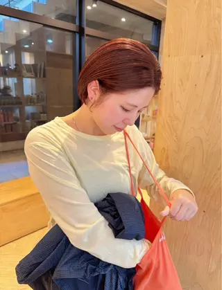 ショート カラー ayaka/暖色 /ニュアンスボブのヘアスタイル