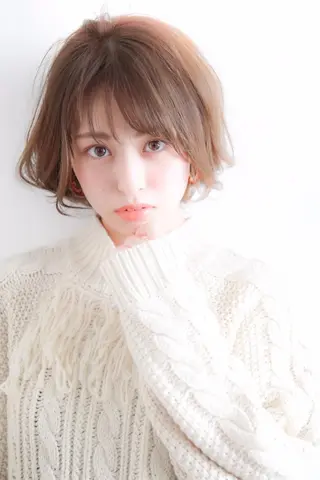 セミロング カラー マツエク・マツパ 横浜Bob美容師🤎 ERINAのヘアスタイル