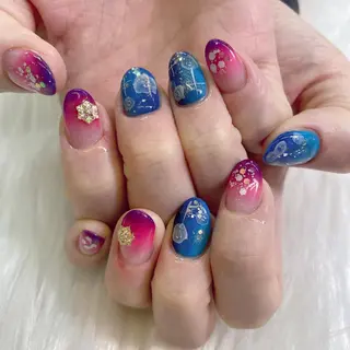 ネイル 🦋ネイルサロン ブラン🌈ゆりのネイルデザイン