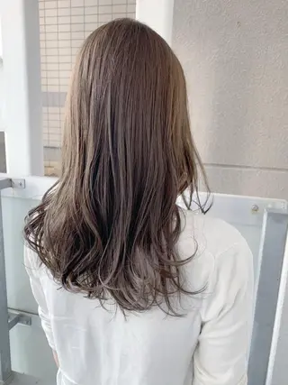 セミロング カラー 古田 昂也のヘアスタイル