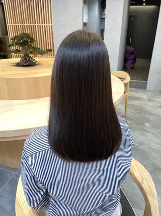 セミロング カラー 銀座　REFINED 🫧立元のヘアスタイル