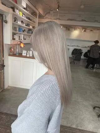 セミロング カラー ヘアアレンジ ☂️カトウ ケイゴ☂️のヘアスタイル