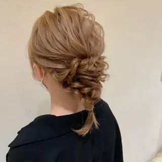 ミディアム ヘアアレンジ 尾崎 愛華のマツエク・マツパデザイン