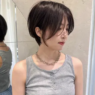 ショート レイヤーカット/ 韓国ヘア/野崎かよのヘアスタイル