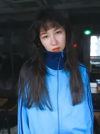 ロング airi໒꒱·ﾟ /デザインカラーのヘアスタイル