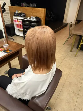 ミディアム ハイトーン/デザイン /パーマ/本田誠人のヘアスタイル