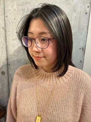 ミディアム ♡田口 結彩♡のヘアスタイル