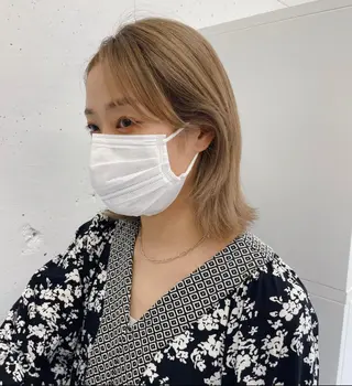 ミディアム カラー fuka モデル募集のヘアスタイル