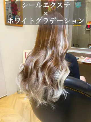 ロング カラー エクステ指名No.1 【店長】橘田のヘアスタイル