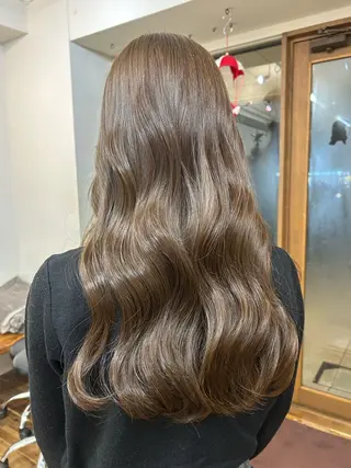 ロング カラー 大阪デザインカラー/ カットモデル募集のヘアスタイル