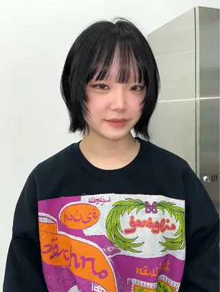 ショート カラー kosoraレイヤー ハイトーン/デザインのヘアスタイル