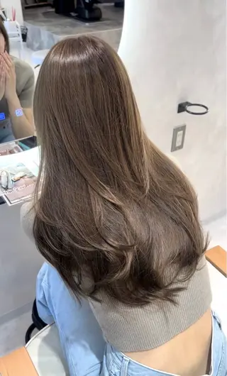 ロング カラー 髪質改善支持率 NO.1/韓国風💎のヘアスタイル