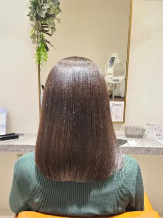 セミロング カラー 中井 啓悟のヘアスタイル