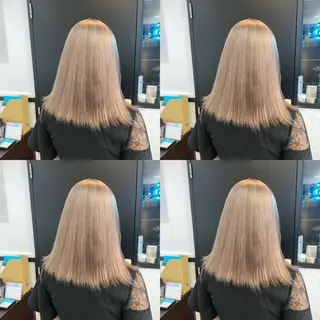 ミディアム カラー ✨縮毛矯正✖︎顔周り レイヤー✨ナカムラのヘアスタイル