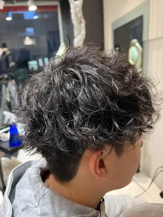 パーマ メンズ ＊カラー・パーマ＊ 植松彩音のヘアスタイル