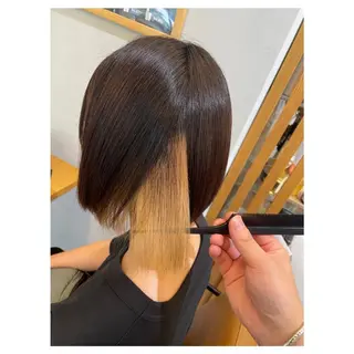 セミロング メンズ レイヤー・波巻き RYOSUKEのヘアスタイル