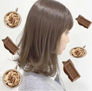 ミディアム カラー ヘアアレンジ 【公式】DISCO銀 座🪩トレンド🪽のヘアスタイル