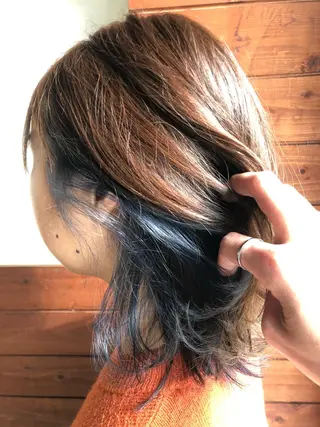 ミディアム 松本 剛成のヘアスタイル