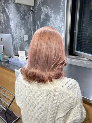 ミディアム カラー エフェクトブリーチ 🌟前澤啓太朗のヘアスタイル
