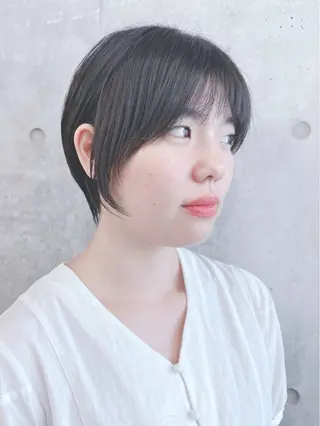 ショート ボブ/ゆるふわ ボブパーマ/とういのヘアスタイル