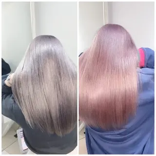 セミロング ✨美髪矯正×髪質改善 🍎カイト🍎渋谷のヘアスタイル