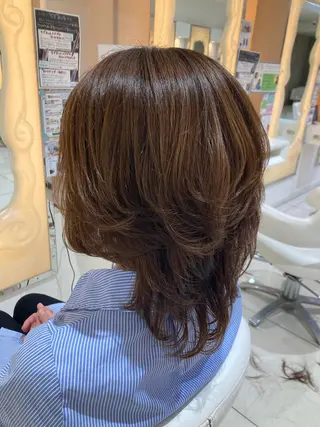 ミディアム 後輩のモデル募集中 河端　麻佑のヘアスタイル