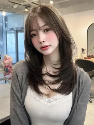 ロング 藤村 雄大のヘアスタイル