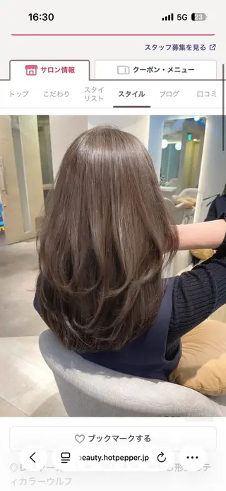 ロング レイヤーカット/ 透明感カラー🤍楓のヘアスタイル
