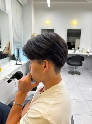 メンズ 🪽直毛男子の救世主 🪽フェザーパーマのヘアスタイル