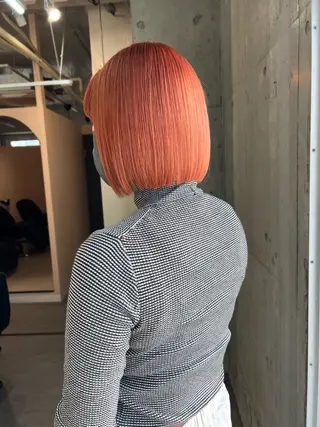 ショート カラー ヘアアレンジ lani ブリーチ /ダブルカラーのヘアスタイル