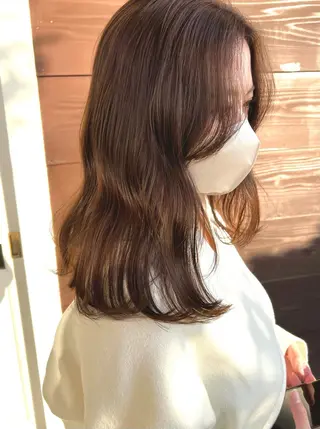 ミディアム カラー パーマ Artist 藤﨑紘成のヘアスタイル